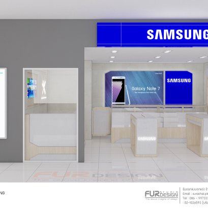 ออกแบบร้าน จำหน่ายมือถือ  samsung จ.จันทบุรี 